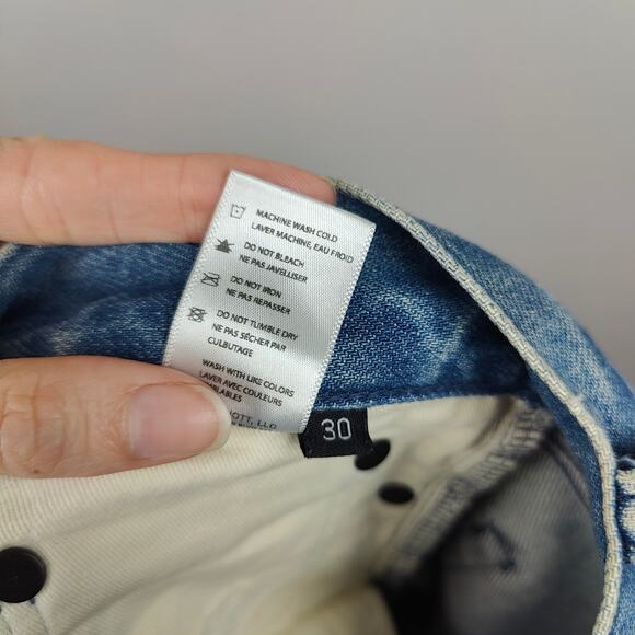 John Elliott The Cast 2‎ Bleached Indigo Jeans Mens 30 Distressed Made in Japan - Picture 11 of 12